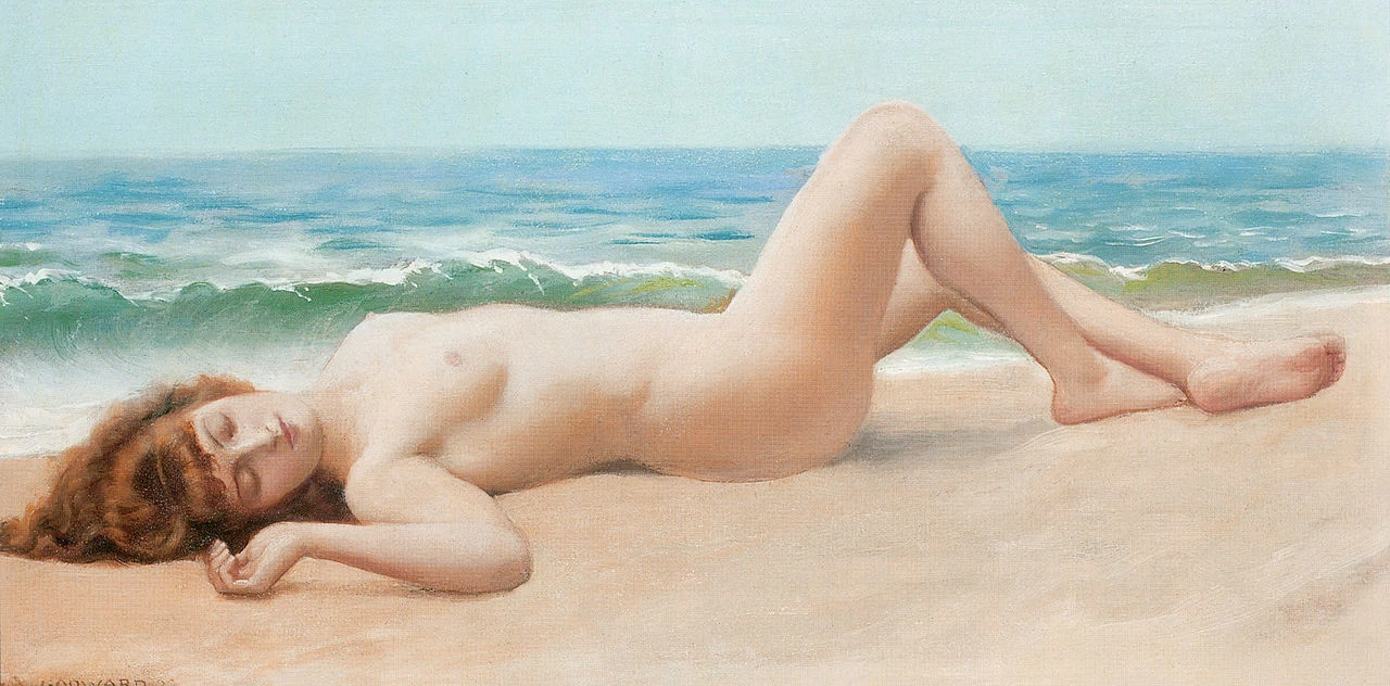 Nudo sulla spiaggia, 1922